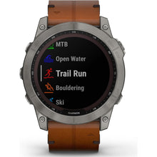 Buy Garmin,Garmin Fenix® 7X Sapphire Solar Edition Titanium with Chestnut Graphite Band Smartwatch - Gadcet UK | UK | London | Scotland | Wales| Ireland | Near Me | Cheap | Pay In 3 | Watches