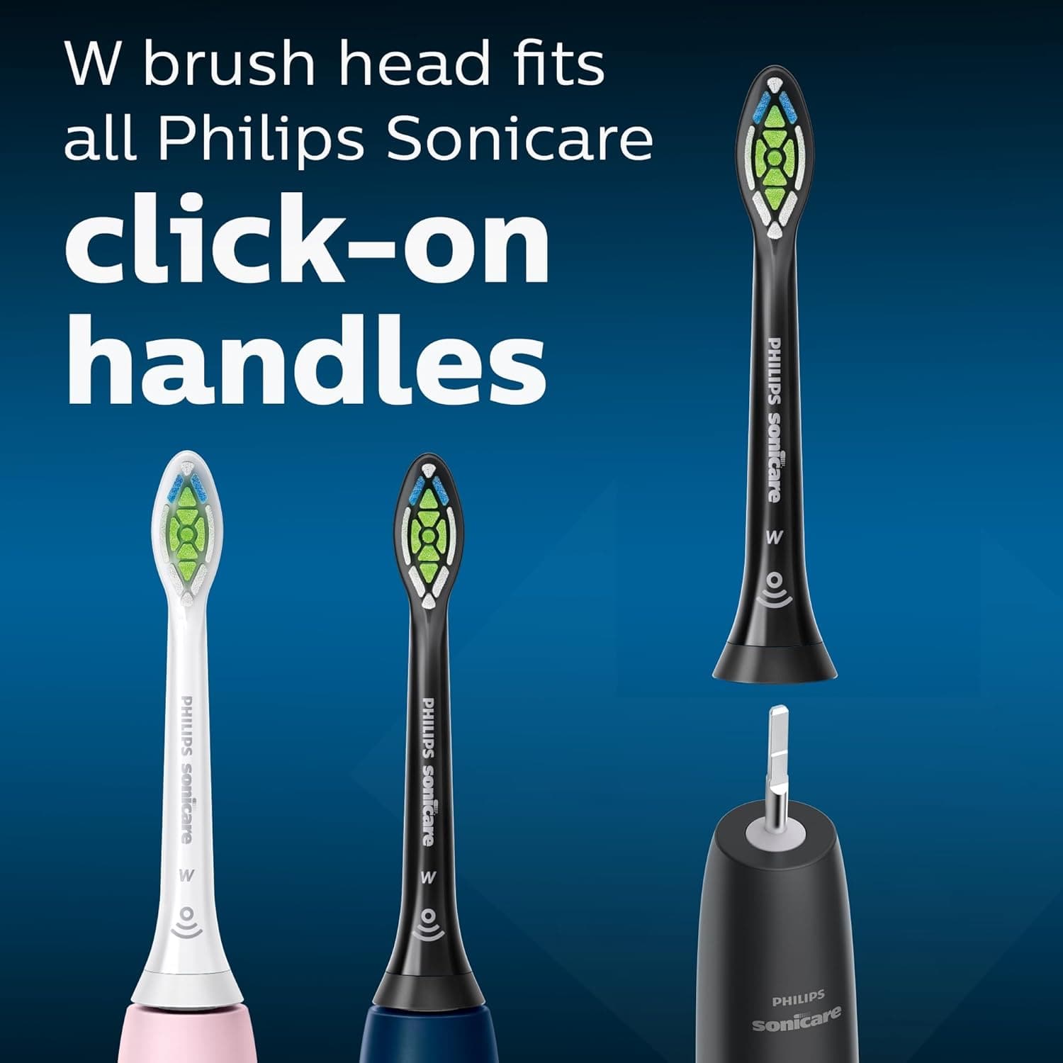 Buy Philips,Philips Sonicare Original W2 Optimal White Standard Sonic Toothbrush Heads - 8 Pack in Black (Model HX6068/13) - Gadcet UK | UK | London | Scotland | Wales| Near Me | Cheap | Pay In 3 | Health & Beauty