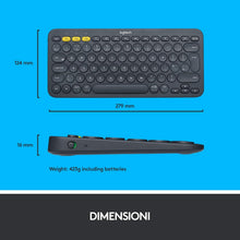 Buy Logitech,Logitech K380 Multi-Device Bluetooth Keyboard  - Dark Grey - Gadcet UK | UK | London | Scotland | Wales| Ireland | Near Me | Cheap | Pay In 3 | Keyboards