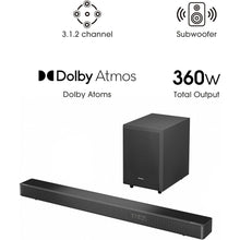 Hisense AX3120G 3.1.2 Channel 360W Dolby Atmos Soundbar with Wireless Subwoofer and Up-Firing Speakers