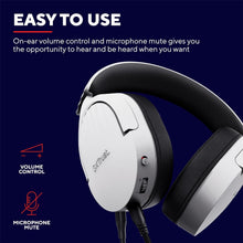 Buy Trust,Trust Gaming GXT 489 Fayzo Gaming Headset for PC, PS5, PS4, Xbox Series X|S, Switch, Mobile, 3.5 mm Jack, 35% Recycled Plastics, Over-Ear Wired Headphones with Noise Cancelling Microphone - White - Gadcet UK | UK | London | Scotland | Wales| Near Me | Cheap | Pay In 3 | Headphones & Headsets