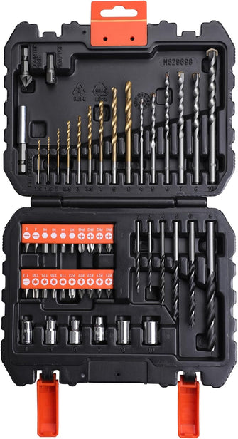Buy Black+Decker,Black + Decker A7188 50-Piece Drill and Screwdriver Bit Set - Gadcet UK | UK | London | Scotland | Wales| Near Me | Cheap | Pay In 3 | Tools