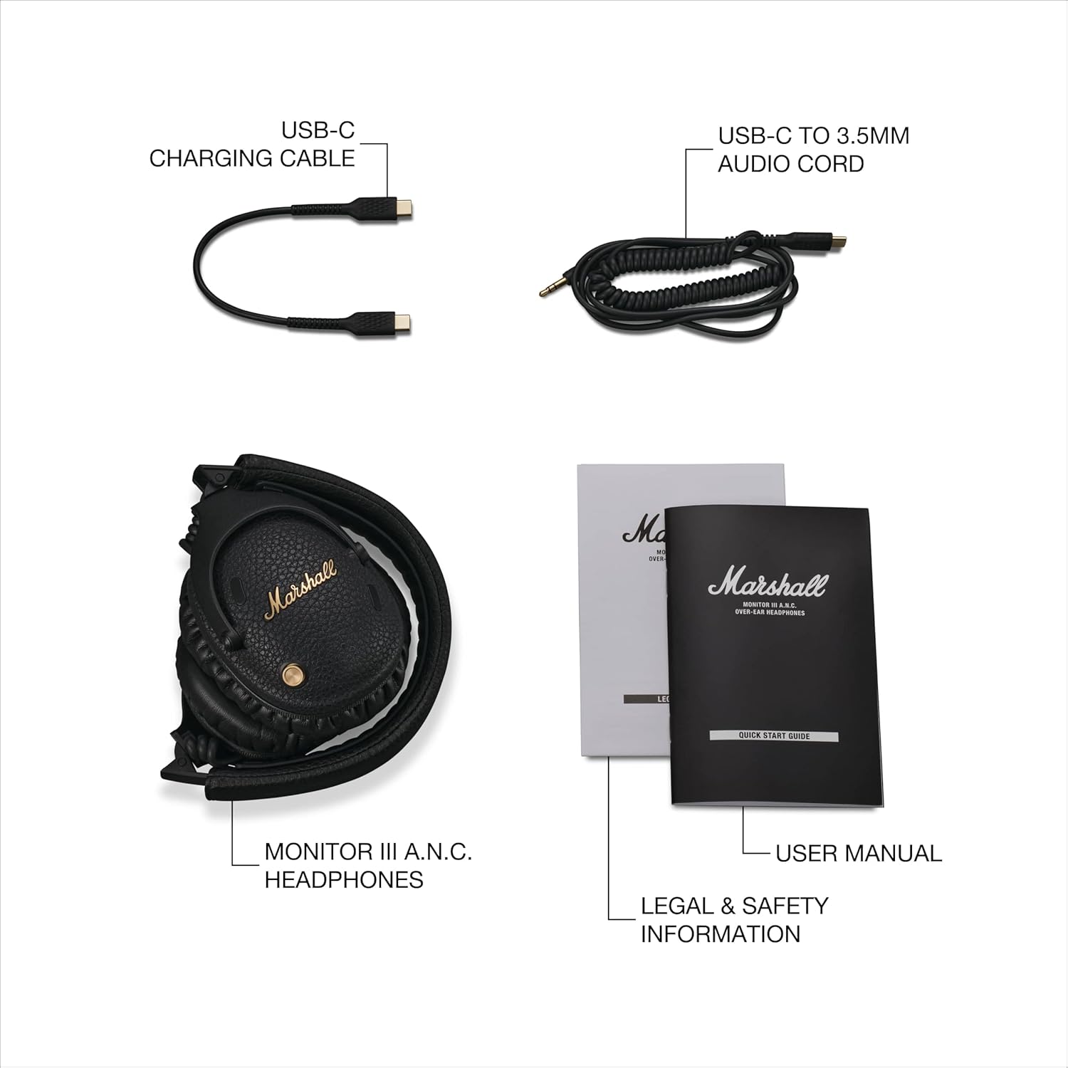 Buy Marshall,Marshall Monitor III ANC Active Noise Cancelling Bluetooth Wireless Headphones – Black - Gadcet UK | UK | London | Scotland | Wales| Near Me | Cheap | Pay In 3 | Over-Ear Headphones