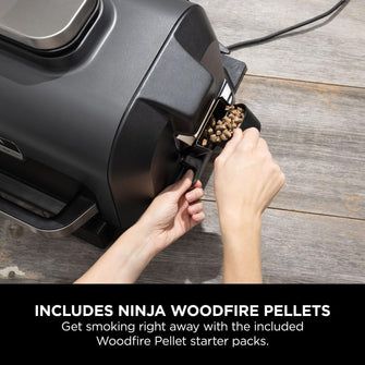 Buy Ninja,Ninja Woodfire Pro XL Electric BBQ Grill & Smoker OG850UK – 4-in-1 Outdoor Grill, Air Fryer, Digital Probe, Woodfire Pellets, Portable, Grey/Black - Gadcet UK | UK | London | Scotland | Wales| Near Me | Cheap | Pay In 3 | Air Fryer & Grill