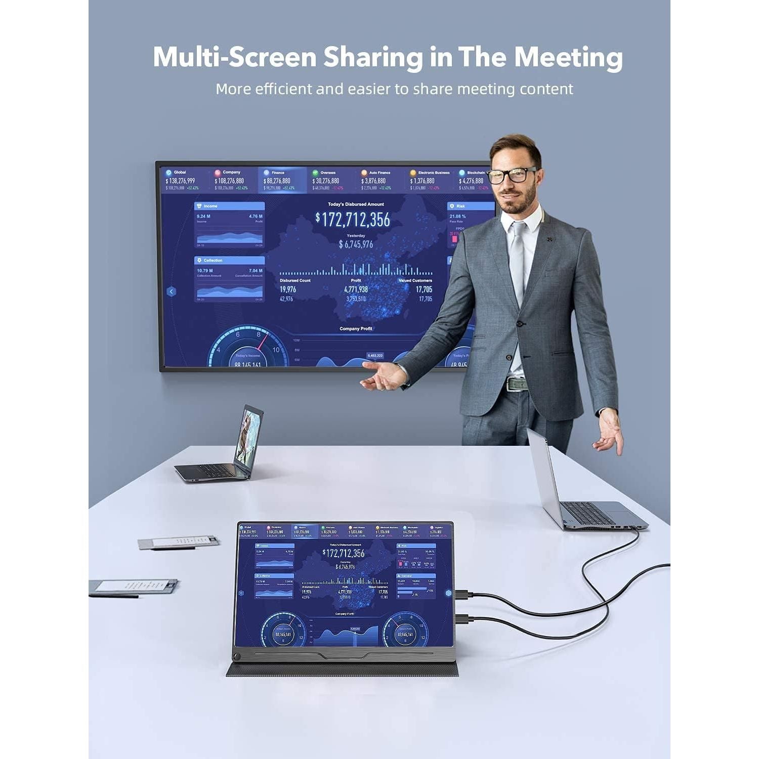 Buy UPERFECT,UPERFECT Portable Monitor, 15.6" Portable Monitor, 1920×1080 Full HD IPS USB C Monitor - Black - Gadcet UK | UK | London | Scotland | Wales| Ireland | Near Me | Cheap | Pay In 3 | Computer Monitor Accessories