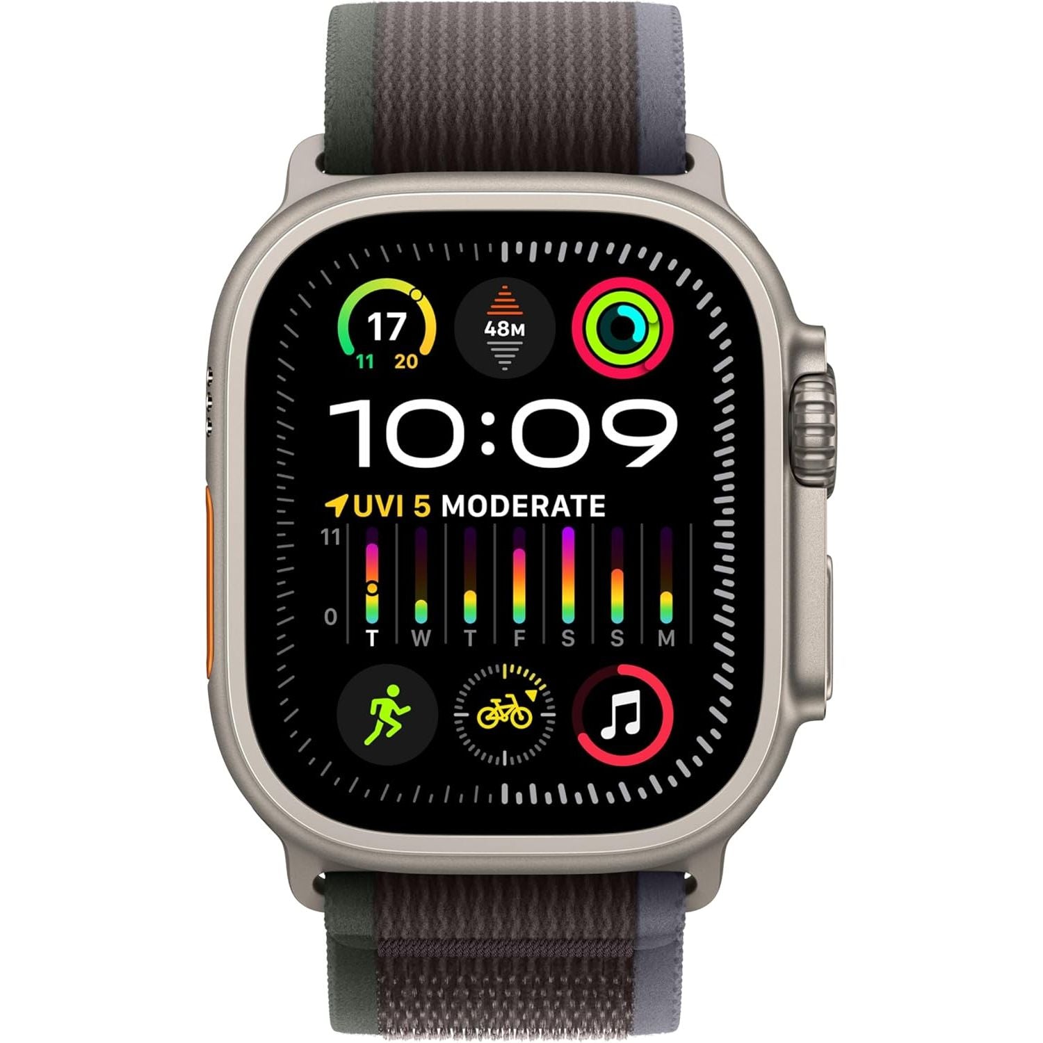 Buy Apple,Apple Watch Ultra 2 [GPS + Cellular 49mm] Smartwatch with Rugged Titanium Case & Blue/Black Trail Loop M/L - Gadcet UK | UK | London | Scotland | Wales| Near Me | Cheap | Pay In 3 | Smart Watches