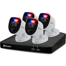 Buy Swann,Swann 4K UHD 8-Channel DVR Security System with 2TB HDD, 4 Indoor/Outdoor CCTV Cameras, Color Night Vision, Motion & Heat Detection, Spotlights, Sirens - 856804RL - Gadcet UK | UK | London | Scotland | Wales| Near Me | Cheap | Pay In 3 | Security Monitors & Recorders