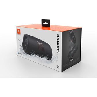 JBL Charge 5 Portable Bluetooth Speaker – Deep Bass, 20H Playtime, IP67 Waterproof, Powerbank, Black