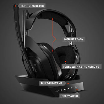 Buy ASTRO Gaming,Logitech G ASTRO (4th Gen) Gaming A50 Wireless Headset + Gaming Charging Station - Black - Gadcet UK | UK | London | Scotland | Wales| Ireland | Near Me | Cheap | Pay In 3 | Gaming Headphones
