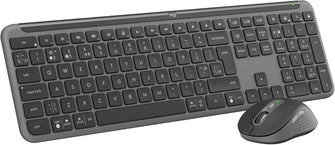 Logitech MK950 Signature Slim Wireless Keyboard & Mouse Combo – Bluetooth, Multi-Device, QWERTY UK, Graphite