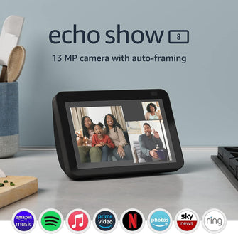 Buy Amazon,Amazon Echo Show 8 (2nd Gen) Smart Display With Alexa -Black - Gadcet UK | UK | London | Scotland | Wales| Near Me | Cheap | Pay In 3 | Smart speakers