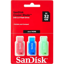 Buy SanDisk,SanDisk Cruzer Blade 32GB USB Flash Drive (3-Pack) – Blue, Pink, Green - Gadcet UK | UK | London | Scotland | Wales| Near Me | Cheap | Pay In 3 | USB Flash Drives
