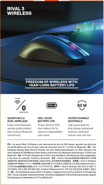 Buy SteelSeries,SteelSeries Rival 3 Wireless - Wireless Gaming Mouse - Gadcet UK | UK | London | Scotland | Wales| Ireland | Near Me | Cheap | Pay In 3 | Electronics