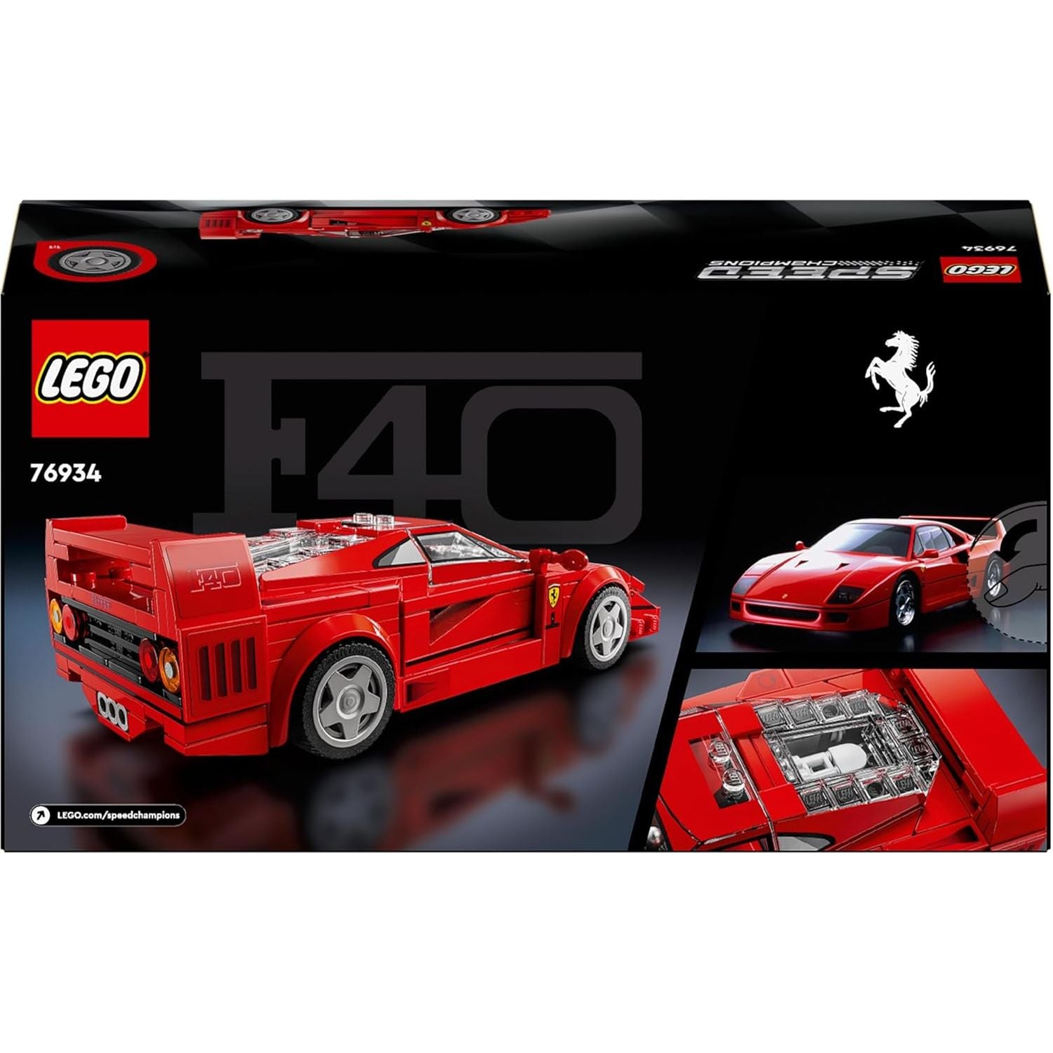 Buy LEGO,LEGO Speed Champions Ferrari F40 Supercar Buildable Vehicle – Set 76934 - Gadcet UK | UK | London | Scotland | Wales| Near Me | Cheap | Pay In 3 | Construction Set Toys