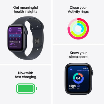 Apple Watch SE 3 (GPS) 40mm Midnight Aluminium Case with Midnight Sport Band