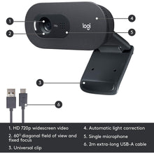 Buy Logitech,Logitech C505 HD Webcam - Streaming Webcam, 720p HD External USB Camera for Desktop or Laptop with Long-Range Microphone, Compatible with PC or Mac - Grey - Gadcet UK | UK | London | Scotland | Wales| Near Me | Cheap | Pay In 3 | Webcams