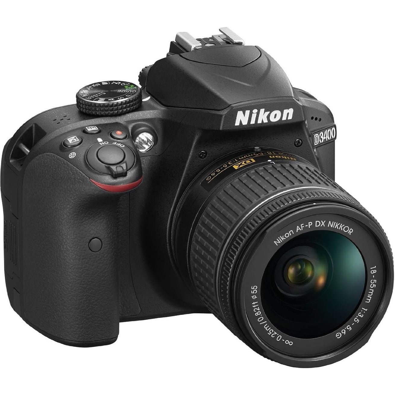 Buy Nikon,Nikon D3400 Black DSLR Camera + AF-P DX 18-55mm Lens - Gadcet UK | UK | London | Scotland | Wales| Near Me | Cheap | Pay In 3 | Digital Cameras