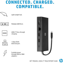 Buy HP,HP Travel USB-C Multiport Hub – Pass-Through Charging, 1Gbps Ethernet, HDMI & VGA, USB & SD Ports, Black - Gadcet UK | UK | London | Scotland | Wales| Near Me | Cheap | Pay In 3 | Laptop Docking Stations