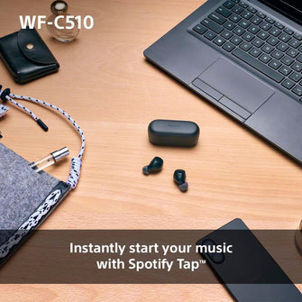 Buy Sony,Sony WF-C510 Truly Wireless Earbuds – Lightweight Bluetooth In-Ear Headphones with Multipoint Connection, Ambient Sound, IPX4, Spotify Tap, Quick Charge, 22-Hour Battery, iOS & Android Compatible (Black) - Gadcet UK | UK | London | Scotland | Wales| Near Me | Cheap | Pay In 3 | In-Ear Headphones