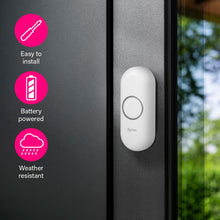 Buy Byron,Byron Wireless Doorbell Set – Twin Pack – Battery Portable and Plug in – 150 m Range - Gadcet UK | UK | London | Scotland | Wales| Near Me | Cheap | Pay In 3 | Electronics