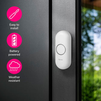 Buy Byron,Byron Wireless Doorbell Set – Twin Pack – Battery Portable and Plug in – 150 m Range - Gadcet UK | UK | London | Scotland | Wales| Near Me | Cheap | Pay In 3 | Electronics
