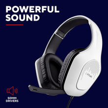 Buy Trust Gaming,Trust Gaming GXT 418W Rayne Lightweight Gaming Headset - 3.5mm Jack, 50mm Drivers, Foldaway Microphone, Over-Ear, 2m Cable, PC, Xbox, PS4, PS5, Switch, Mobile - White - Gadcet UK | UK | London | Scotland | Wales| Near Me | Cheap | Pay In 3 | Headphones & Earphones