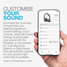 JLab Go Work 2nd Gen Wireless Headset - 55+ H Bluetooth, Mic, Multipoint, Black