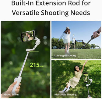 DJI Osmo Mobile 6 3-Axis Phone Gimbal, Object Tracking, Built-In Extension Rod, Portable, Slate Gray