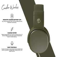 Buy Skullcandy,Skullcandy Crusher Over-Ear Wireless Headphones with Sensory Bass, 40 Hr Battery, Microphone, Works with iPhone Android and Bluetooth Devices - Moss/Olive - Gadcet UK | UK | London | Scotland | Wales| Ireland | Near Me | Cheap | Pay In 3 | Headphones & Headsets