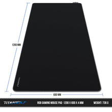 Buy TITANWOLF,Titanwolf RGB Gaming Mouse Mat – XXL 1200×600mm – LED Multi-Colour Mouse Pad with 7 Colours & 4 Light Modes - Gadcet UK | UK | London | Scotland | Wales| Near Me | Cheap | Pay In 3 | Mouse Pads
