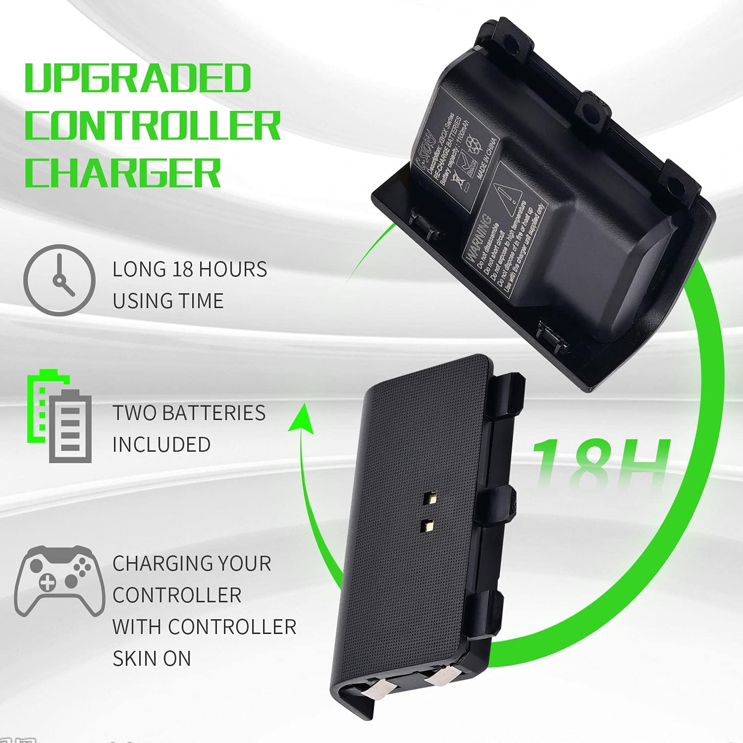 Buy G-STORY,G-STORY Xbox Series X/S Controller Charging Dock with 1.5m Cable, 2x 1100mAh Batteries, and Controller Skin - Gadcet UK | UK | London | Scotland | Wales| Near Me | Cheap | Pay In 3 | Charging Docks
