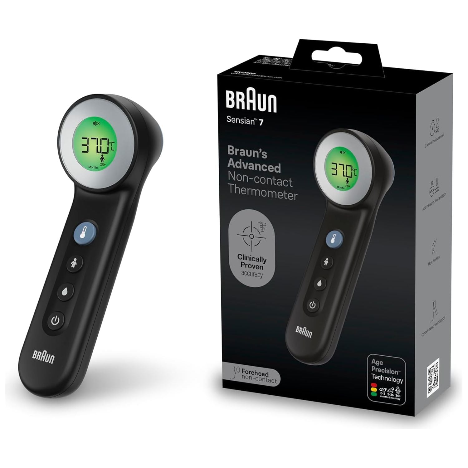 Buy Braun,Braun ThermoScan 7 Ear Thermometer - Age Precision Technology, Colour-Coded Display, Baby-Friendly - Trusted by Doctors - Gadcet UK | UK | London | Scotland | Wales| Near Me | Cheap | Pay In 3 | Health Monitor