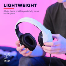 Buy Trust,Trust Gaming GXT 415W Zirox Lightweight Gaming Headset with 50mm Drivers for PC, Xbox, PS4, PS5, Switch, Mobile, 3.5 mm Jack, 2m Cable, Foldaway Microphone, Over-Ear Wired Headphones - White - Gadcet UK | UK | London | Scotland | Wales| Near Me | Cheap | Pay In 3 | Headphones & Headsets