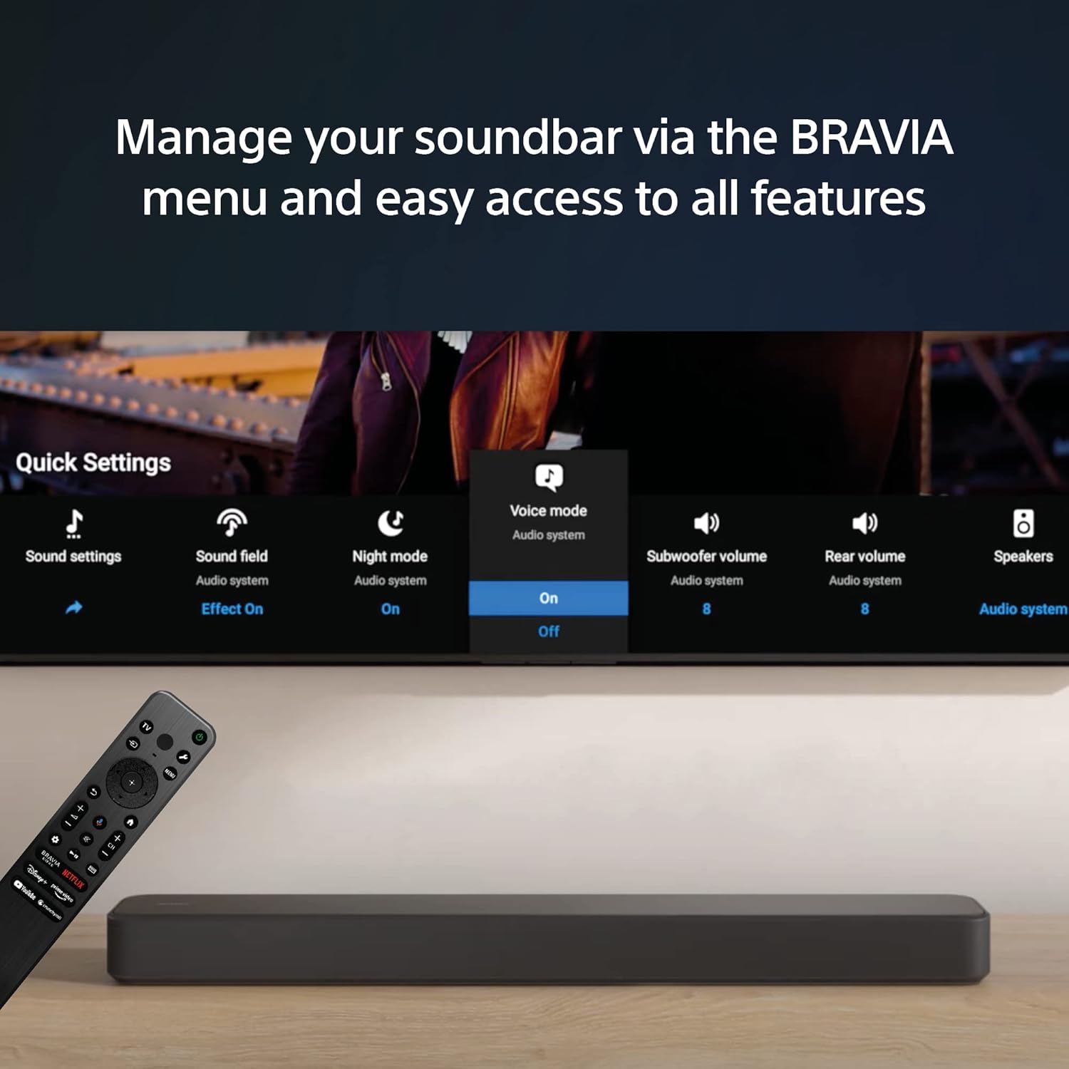 Sony HT-S2000 Small & Compact 3.1ch Dolby Atmos Soundbar for TV with Bluetooth - 9