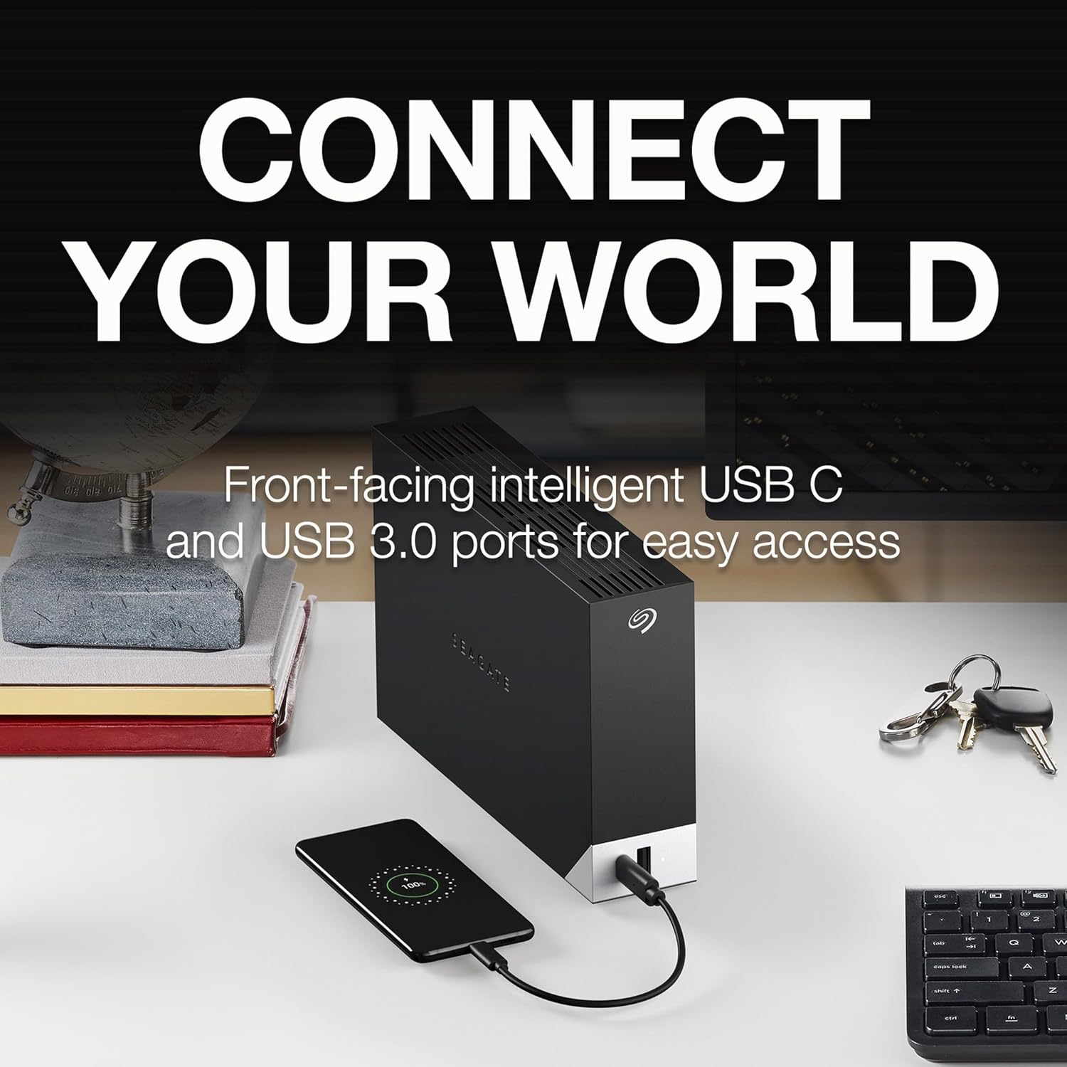 Buy Seagate,Seagate One Touch Hub 4TB – External Desktop Hard Drive | USB-C & USB 3.0 Ports, for PC, Mac, Laptop, Workstation | Includes 6-Month DropBox & Mylio Photos Plans – STLC4000400 - Gadcet UK | UK | London | Scotland | Wales| Near Me | Cheap | Pay In 3 | Hard Drives