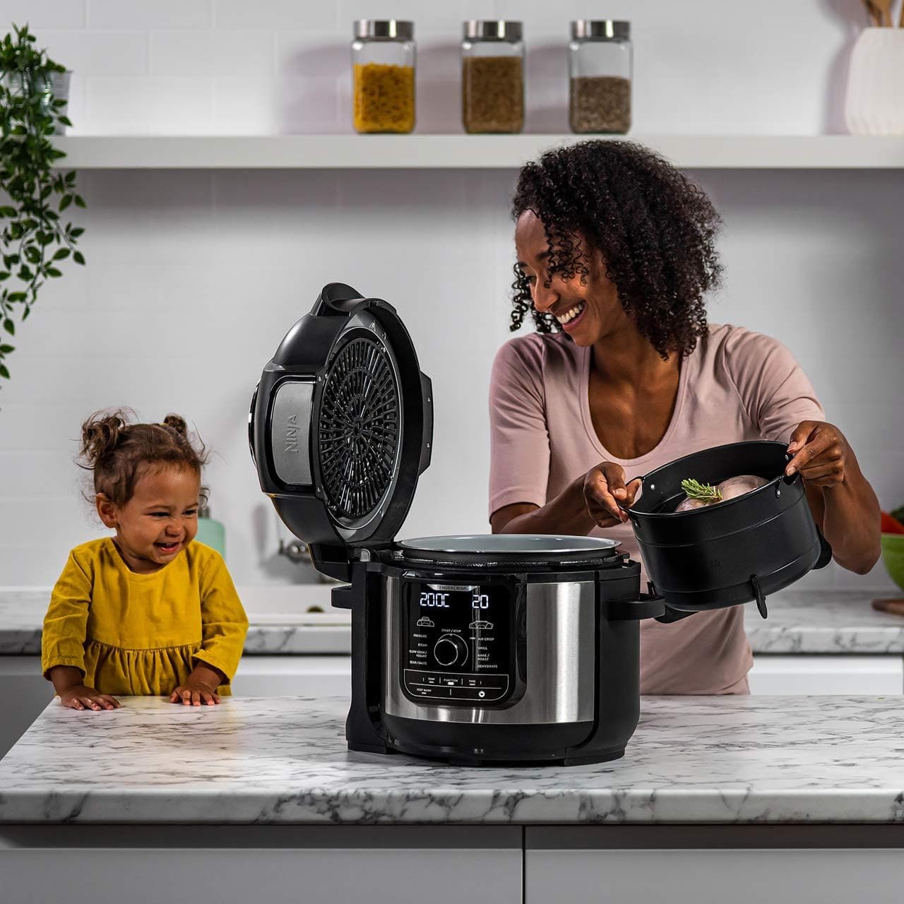 Buy Ninja,Ninja Foodi MAX Multi-Cooker [OP500UK], 9-in-1, 7.5L, Electric Pressure Cooker and Air Fryer, Brushed Steel and Black - Gadcet UK | UK | London | Scotland | Wales| Near Me | Cheap | Pay In 3 | Cooker
