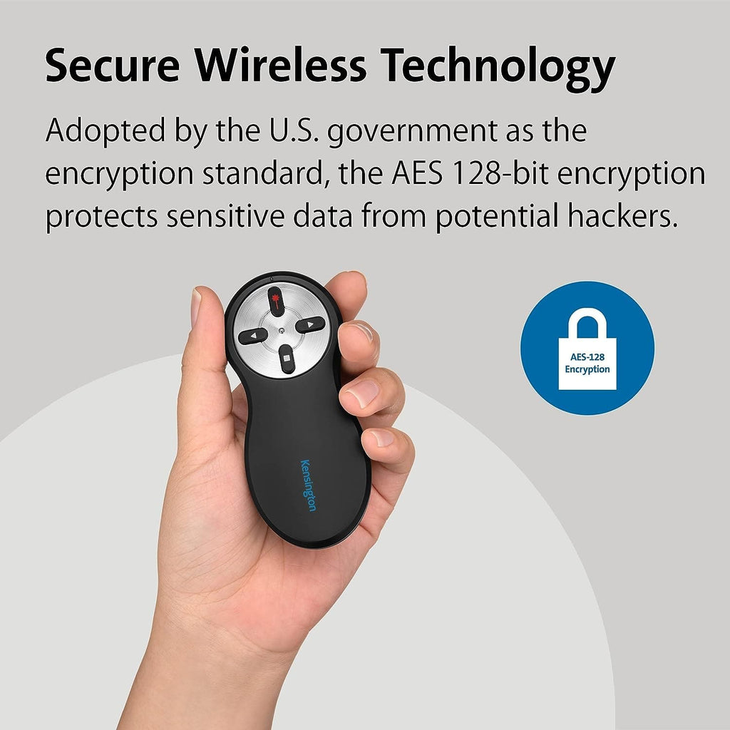 Kensington Wireless USB Presentation Clicker with Red Laser Pointer ...