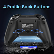 Armor 3 NuRival Wireless RGB LED Game Controller For Nintendo Switch® Hall Effect Sticks OLED/Switch® - Black