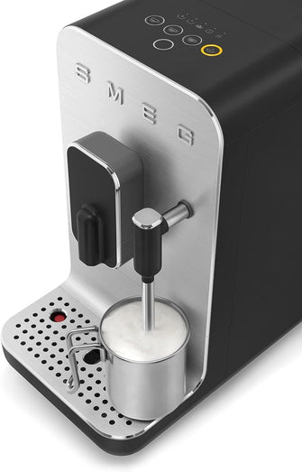 Buy Smeg,Smeg BCC02BLMUK Bean to Cup Coffee Machine, Retro 50's Style, Steam Wand, Matte Black - Gadcet UK | UK | London | Scotland | Wales| Near Me | Cheap | Pay In 3 | Coffee Makers & Espresso Machines