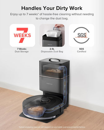 Buy Roborock,Roborock Q5 Pro+ Robot Vacuum with Mop – Self-Emptying, 5500Pa Suction, DuoRoller Brush, Smart Navigation – Ideal for Pet Hair & Hard Floors - Gadcet UK | UK | London | Scotland | Wales| Near Me | Cheap | Pay In 3 | Vacuums