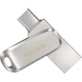 Buy SanDisk,SanDisk Ultra Dual Drive Luxe USB Type‑C Flash Drive 64GB – Up to 150 MB/s, Reversible Type‑C & Type‑A Connectors, All‑Metal Design (Silver) - Gadcet UK | UK | London | Scotland | Wales| Near Me | Cheap | Pay In 3 | Data Storage & External Drives