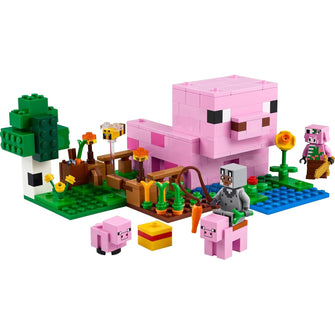 Buy LEGO,LEGO Minecraft The Baby Pig House (21268) – Building Toy with Farm Animals, Forest Biome, Hero Figure & Mobs – Gift for Kids Ages 7+ - Gadcet UK | UK | London | Scotland | Wales| Near Me | Cheap | Pay In 3 | Building Toys