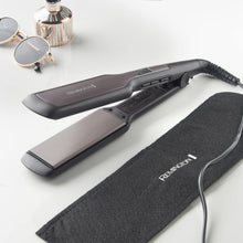 Buy Remington,Remington Hair Straightener Advanced Ceramic coating for Sleek & smooth glide, Wide longer length 110mm floating plates, Digital display, Heat proof pouch, Up to 230°C, S5525 Black Grey - Gadcet UK | UK | London | Scotland | Wales| Near Me | Cheap | Pay In 3 | Hair Clippers & Trimmers
