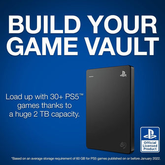 Buy Seagate,Seagate Licenced PlayStation Game drive for PS4 & PS5 - 2TB HDD Portable USB 3.0 - Black - Gadcet.com | UK | London | Scotland | Wales| Ireland | Near Me | Cheap | Pay In 3 | Electronics