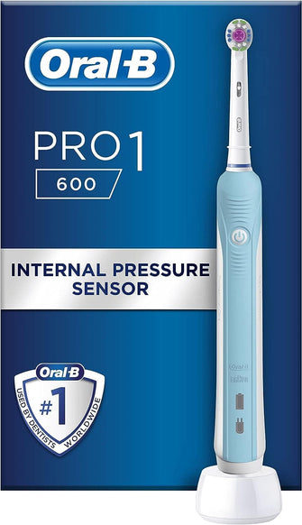 Buy Oral-B,Oral-B Pro 1 Electric Toothbrush with Pressure Sensor - Blue - Gadcet.com | UK | London | Scotland | Wales| Ireland | Near Me | Cheap | Pay In 3 | Health & Beauty