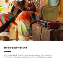 Focusrite Scarlett 2i2 4th Gen USB-C Audio Interface