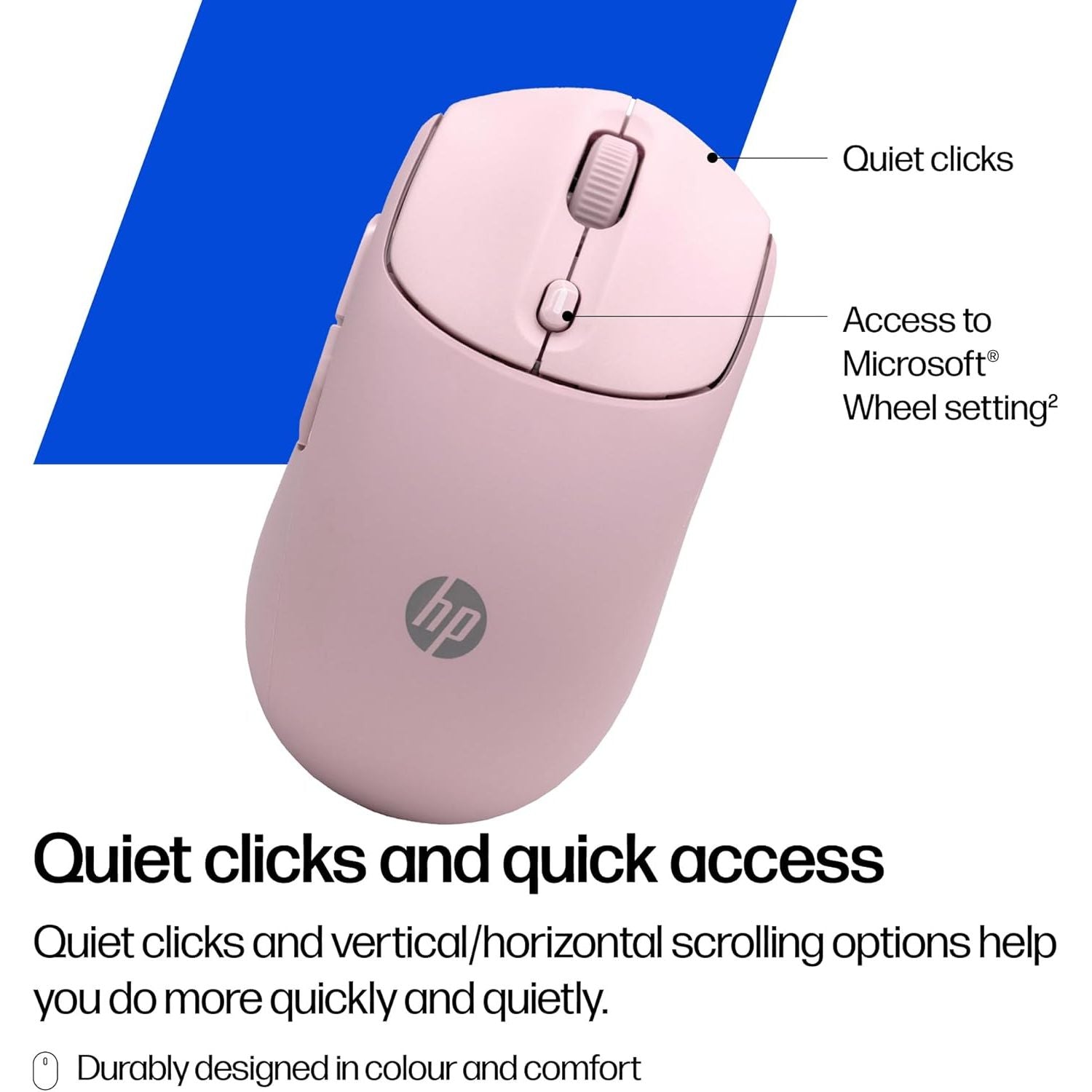 Buy HP,HP 400 Quiet Wireless Mouse – Pink (Dual Bluetooth + 2.4GHz USB, Silent Clicks, 6000 DPI) - Gadcet UK | UK | London | Scotland | Wales| Near Me | Cheap | Pay In 3 | Mice & Trackballs