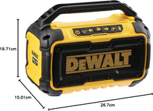 Buy DeWALT,DeWalt DCR011-XJ Bluetooth® Speaker: Professional High-Fidelity Site Audio for XR Li-ion Systems - Gadcet UK | UK | London | Scotland | Wales| Near Me | Cheap | Pay In 3 | Portable Bluetooth Speaker