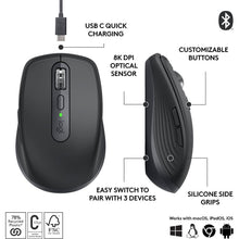 Buy Logitech,Logitech MX Anywhere 3S Compact Wireless Mouse, Fast Scrolling, 8K DPI Any-Surface Tracking, Quiet Clicks, Programmable Buttons, USB C, Bluetooth, Windows PC, Linux, Chrome, Mac - Graphite - Gadcet UK | UK | London | Scotland | Wales| Near Me | Cheap | Pay In 3 | Keyboard & Mouse