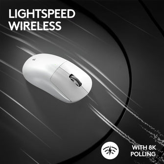 Logitech G PRO X Superlight 2 Wireless Gaming Mouse – 60g, 8K Polling, HERO 2 Sensor, USB-C, White
